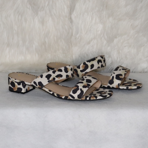 #8  Comfort Leopard Print Slide Sandals 10 Wide - Picture 7 of 8